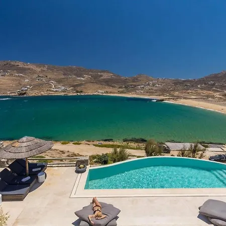 Elite Mykonos Roxane Private Pool 6 Bedrooms Beachfront Ftelia Mykonos Town