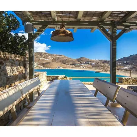 Elite Mykonos Roxane Private Pool 6 Bedrooms Beachfront Ftelia Villa *