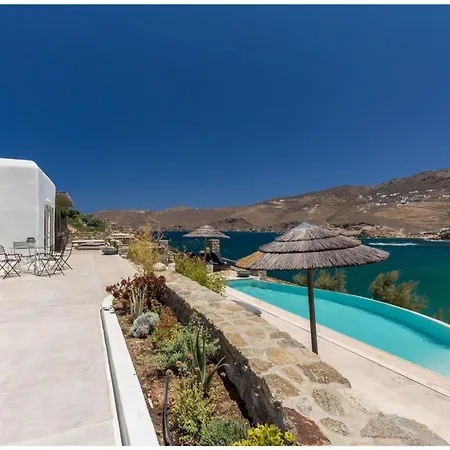 Elite Mykonos Roxane Private Pool 6 Bedrooms Beachfront Ftelia * Mykonos Town