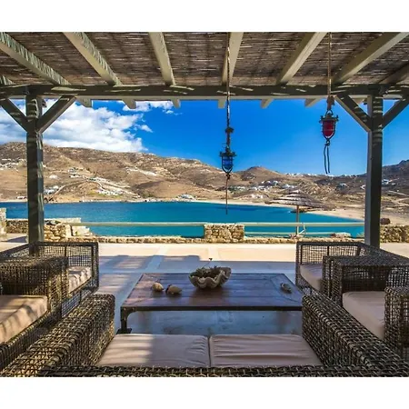 Villa Elite Mykonos Roxane Private Pool 6 Bedrooms Beachfront Ftelia *