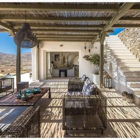 Villa Elite Mykonos Roxane Private Pool 6 Bedrooms Beachfront Ftelia