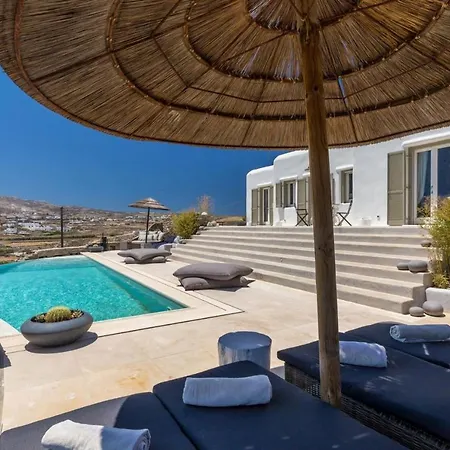 Elite Mykonos Roxane Private Pool 6 Bedrooms Beachfront Ftelia *