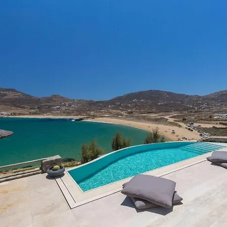 Villa Elite Mykonos Roxane Private Pool 6 Bedrooms Beachfront Ftelia
