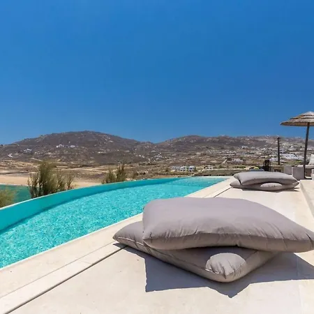 Villa Elite Mykonos Roxane Private Pool 6 Bedrooms Beachfront Ftelia *