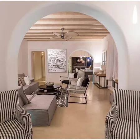 Elite Mykonos Roxane Private Pool 6 Bedrooms Beachfront Ftelia *