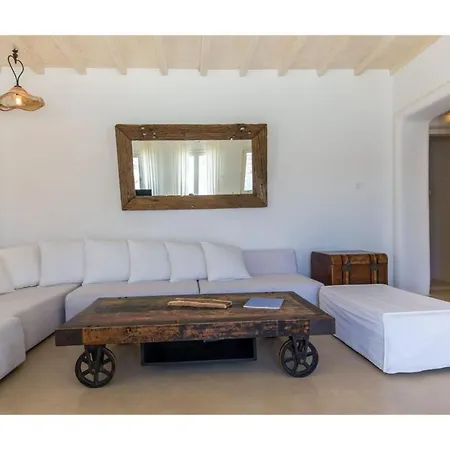 Villa Elite Mykonos Roxane Private Pool 6 Bedrooms Beachfront Ftelia *