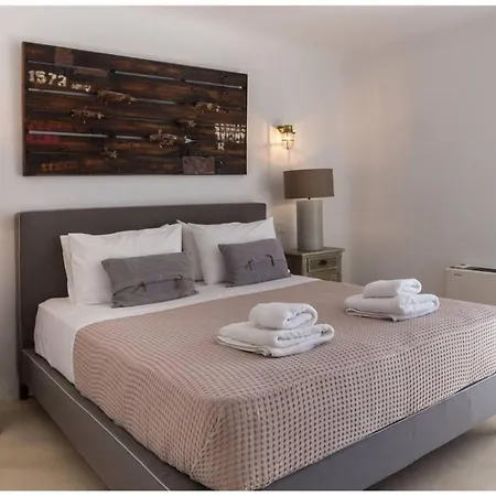 Elite Mykonos Roxane Private Pool 6 Bedrooms Beachfront Ftelia Villa