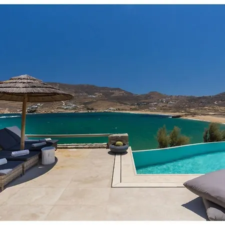 Villa Elite Mykonos Roxane Private Pool 6 Bedrooms Beachfront Ftelia