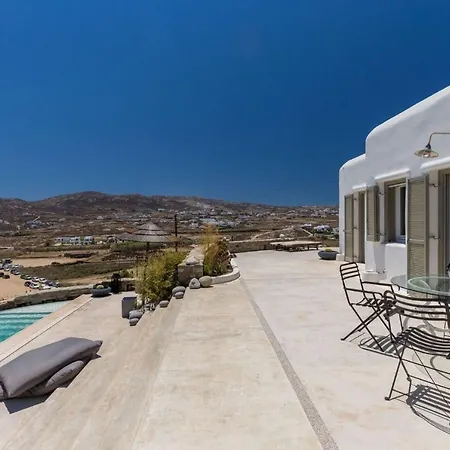 Villa Elite Mykonos Roxane Private Pool 6 Bedrooms Beachfront Ftelia