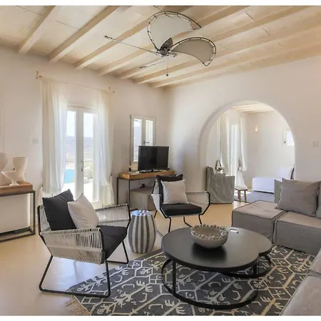 Elite Mykonos Roxane Private Pool 6 Bedrooms Beachfront Ftelia * Mykonos Town